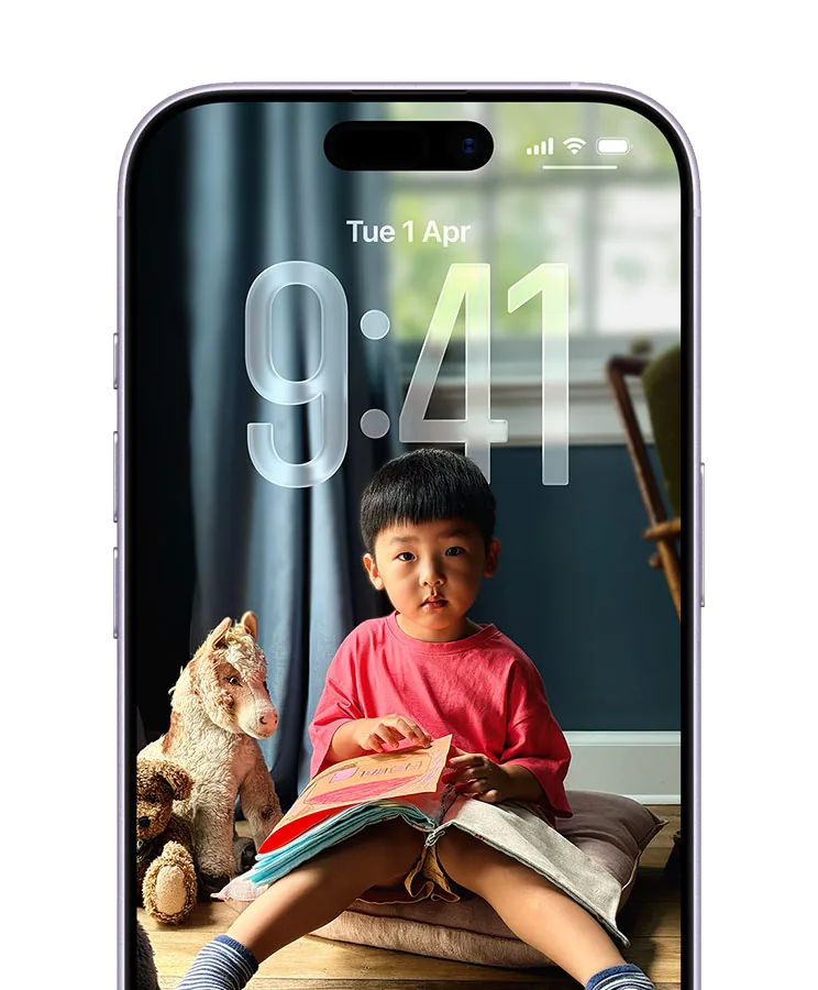 شاشة قفل iOS 26 الحيوية