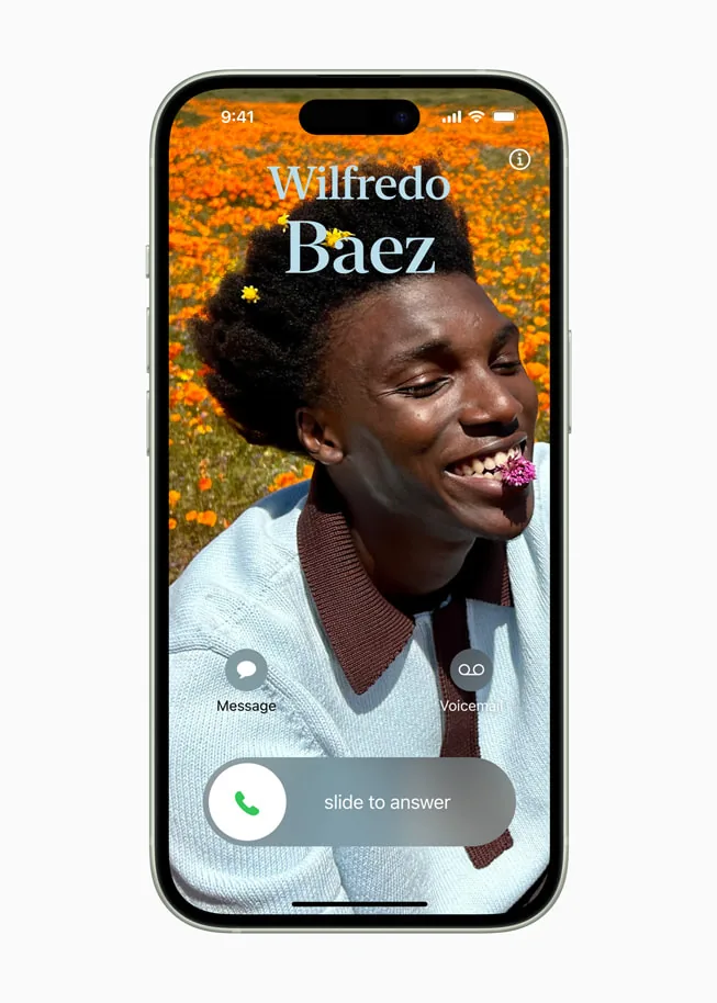 بوسترات جهات الاتصال في iOS 17